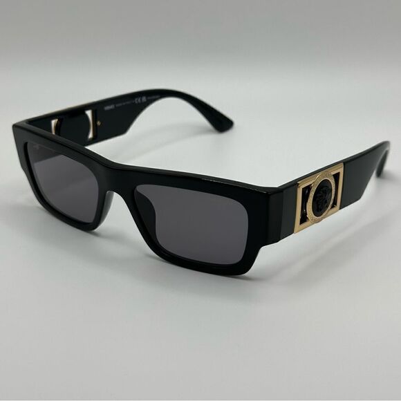 BRAND NEW VERSACE VE4416U GB1/81 Black/Polarized Dark Grey Unisex Sunglasses main image 8